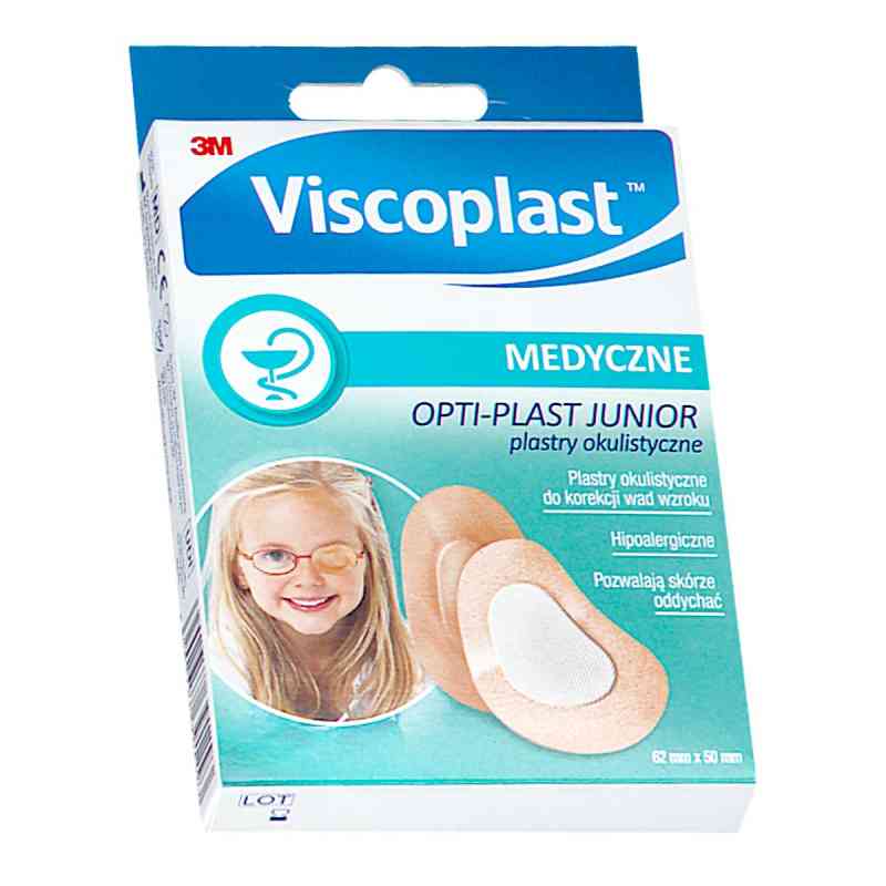 Plastry OPTI-PLAST JUNIOR okulistyczne rozm.62x50mm 10  od 3M POLAND MANUFACTURING SP. Z O.O. PZN 08303285