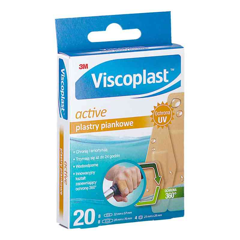 Plast.VISCOPLAST ACTIVE piankowe 20  od 3M DEUTSCHLAND GMBH PZN 08304236
