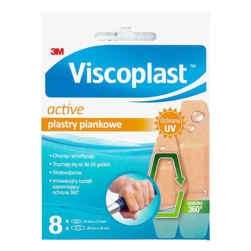 Plast.VISCOPLAST ACTIVE piankowe 8  od 3M DEUTSCHLAND GMBH PZN 08304237