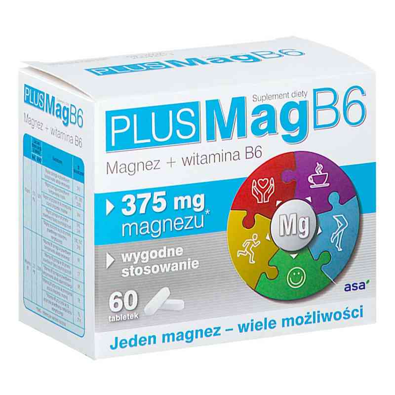 PlusMag B6 tabletki 60  od ASA SP.Z O.O. GŁUBCZYCE PZN 08304440