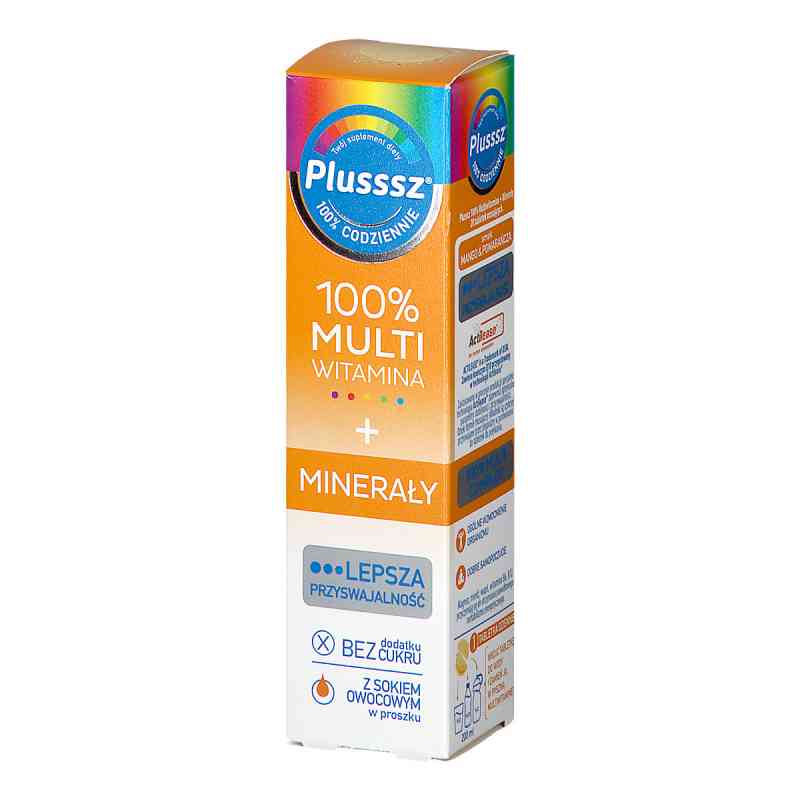 Plusssz 100% Multiwitamina + Minerały 20 tabl. od POLSKI LEK  PZN 08300885