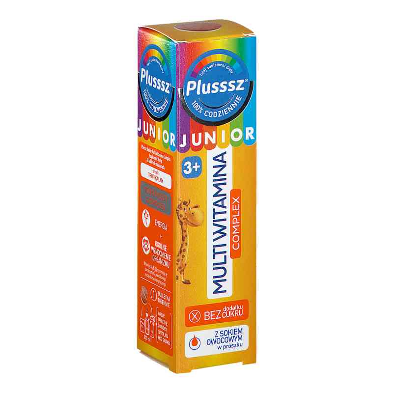 Plusssz Junior Multiwitamina Complex tabletki musujące 20  od POLSKI LEK  PZN 08301080