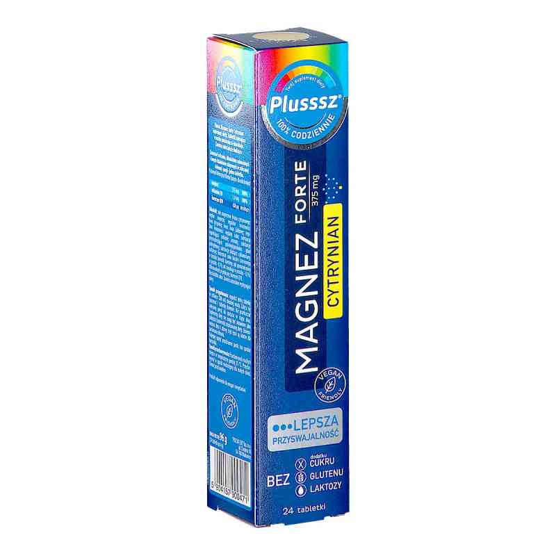 Plusssz Magnez Forte Cytrynian tabletki musujące 24 tabl. od POLSKI LEK  PZN 08303435