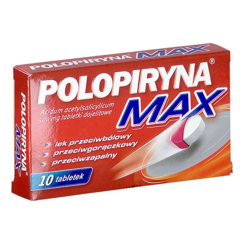 Polopiryna Max 500 mg tabletki dojelitowe 10  od ZAKŁADY FARMACEUTYCZNE POLPHARMA S.A. PZN 08300843