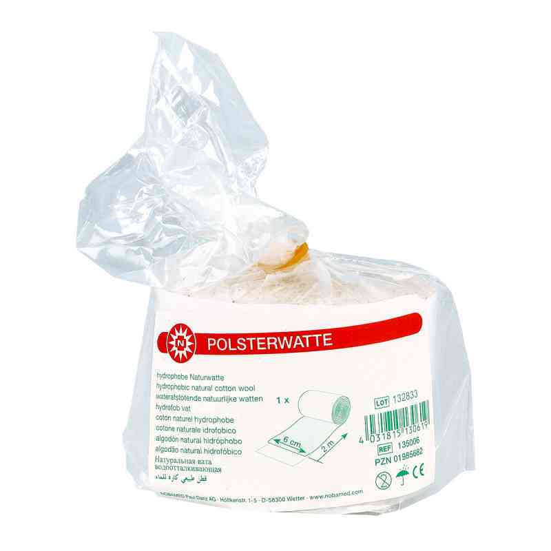 Polsterwatte gerollt 2mx6cm 1 szt. od NOBAMED Paul Danz AG PZN 01985682