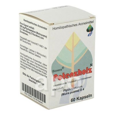 Potenzholz N Bioxera Kapseln 60 szt. od Diamant Natuur B. V. s.r.o. PZN 00004512