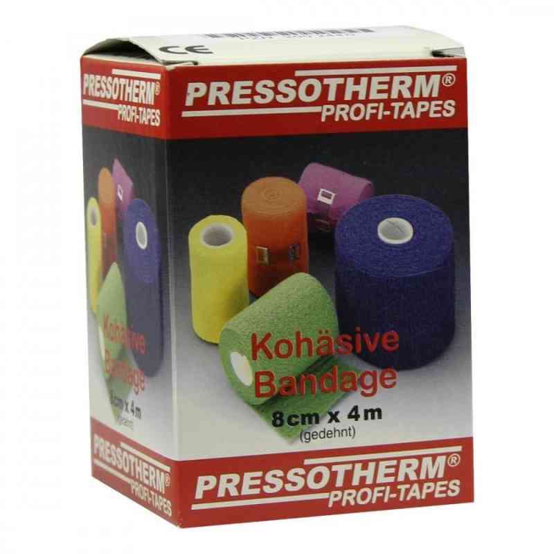 Pressotherm Kohaesive Bandage 8cmx4m blau 1 szt. od ABC Apotheken-Bedarfs-Contor Gmb PZN 02002440