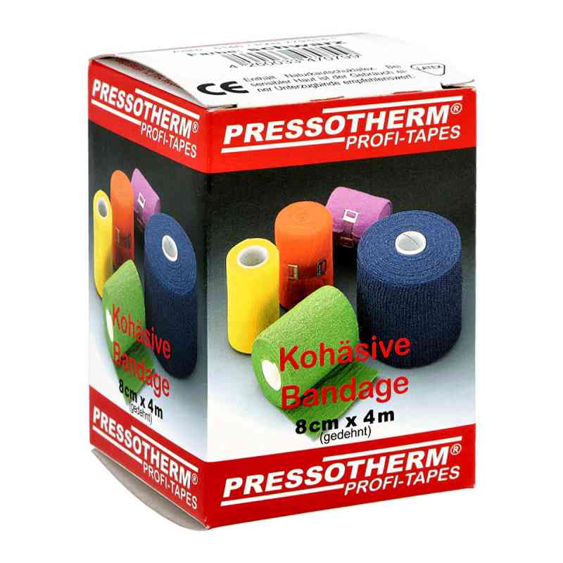 Pressotherm Kohaesive Bandage 8cmx4m schwarz 1 szt. od ABC Apotheken-Bedarfs-Contor GmbH PZN 07795161