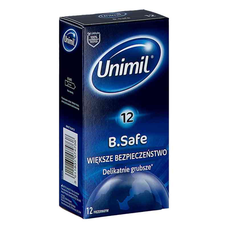 Prezerwatywy UNIMIL B.Safe lateksowe 12  od SURETEX LTD PZN 08303330