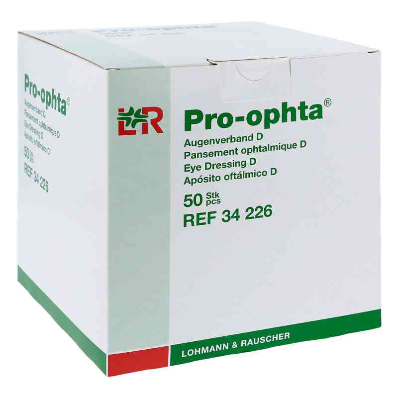 Pro Ophta opatrunek na oko D 34226 50 szt. od Lohmann & Rauscher GmbH & Co.KG PZN 07202215