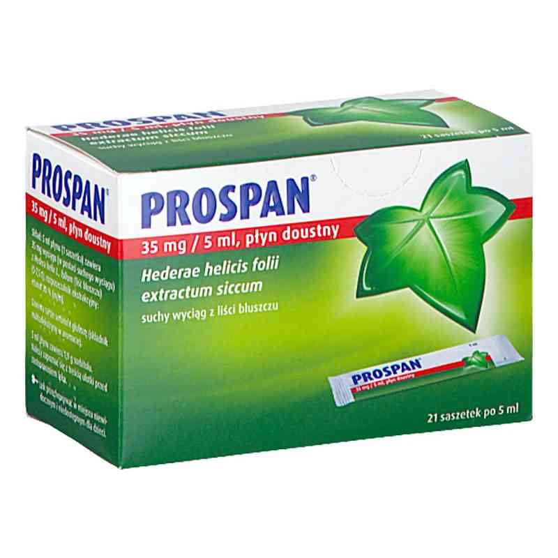 Prospan płyn doustny 21 sasz. od ENGELHARD ARZNEIMITTEL GMBH & CO KG PZN 08304683