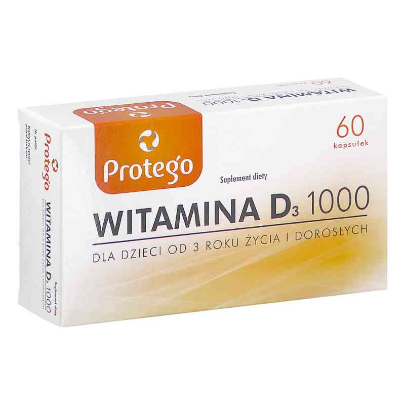 Protego Witamina D 1000 kapsułki 60  od PRODUKCYJNO-HANDL.PRZED.FARMAC.CURTIS HEALTHCARE S PZN 08305951