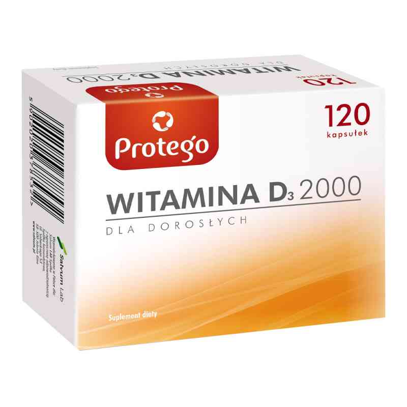 Protego Witamina D 2000 kapsułki 120 kaps. od MASTER PHARM S.A. PZN 08300648
