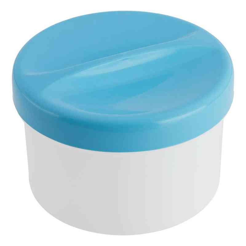Prothesendose m.Sieb 3teilig weiss rund 1 szt. od Megadent Deflogrip Gerhard Reeg GmbH PZN 09489155