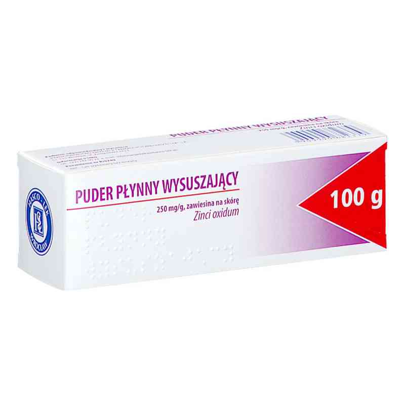 Puder płynny wysuszający 100 g od PRZEDSIĘBIORSTWO PRODUKCJI FARMACEUTYCZNEJ HASCO-L PZN 08304363