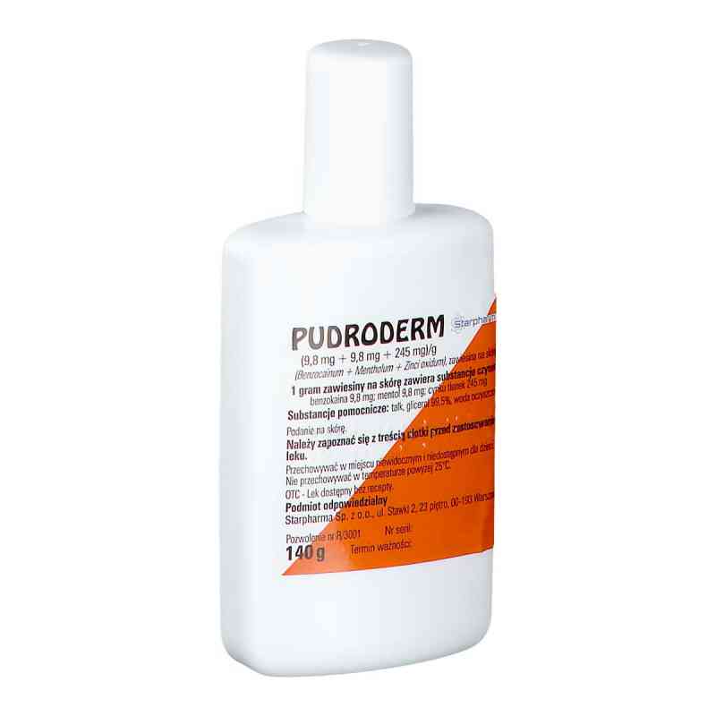 Pudroderm zawiesina 140 g od MARIA LISOWSKA LABORATORIUM FARMACEUTYCZNO-KOSMETY PZN 08302042