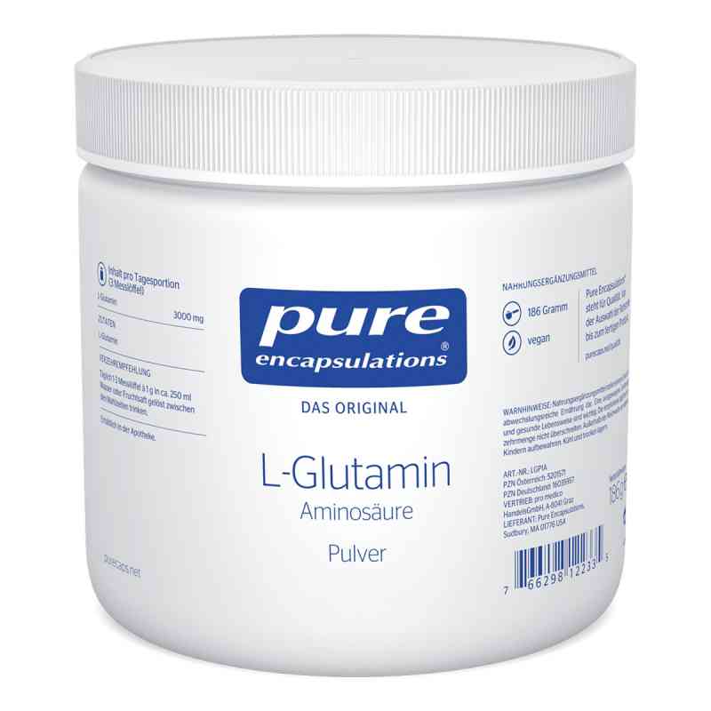Pure Encapsulations L-glutamina proszek 186 g od pro medico GmbH PZN 16035957
