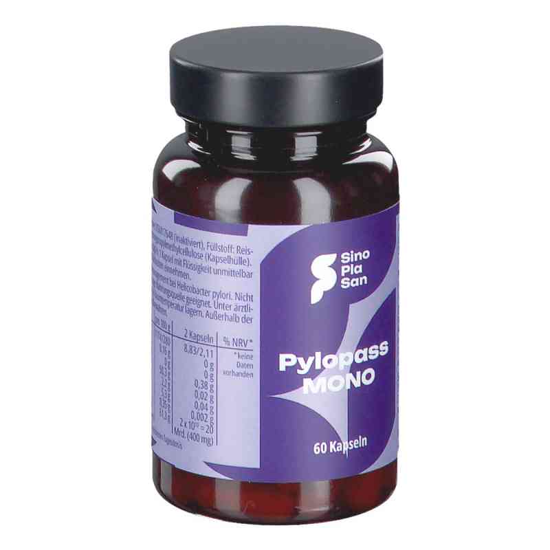 Pylopass Mono 200 mg na Helicobacter pylori kapsułki 60 szt. od SinoPlaSan GmbH PZN 13426930
