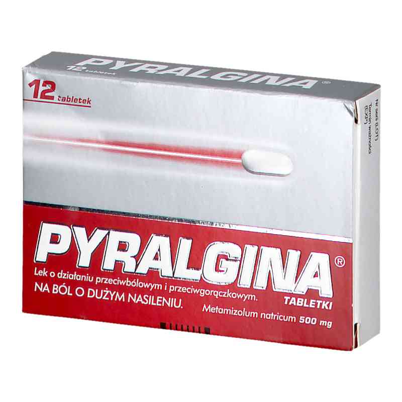 Pyralgina 500mg tabletki 12  od ZAKŁADY FARMACEUTYCZNE POLPHARMA PZN 08300422