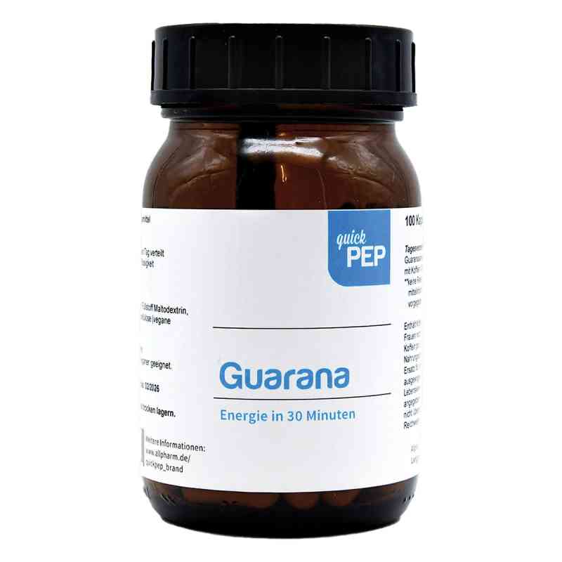 Quickpep Guarana kapsułki 100 szt. od ALLPHARM Vertriebs GmbH PZN 10346886