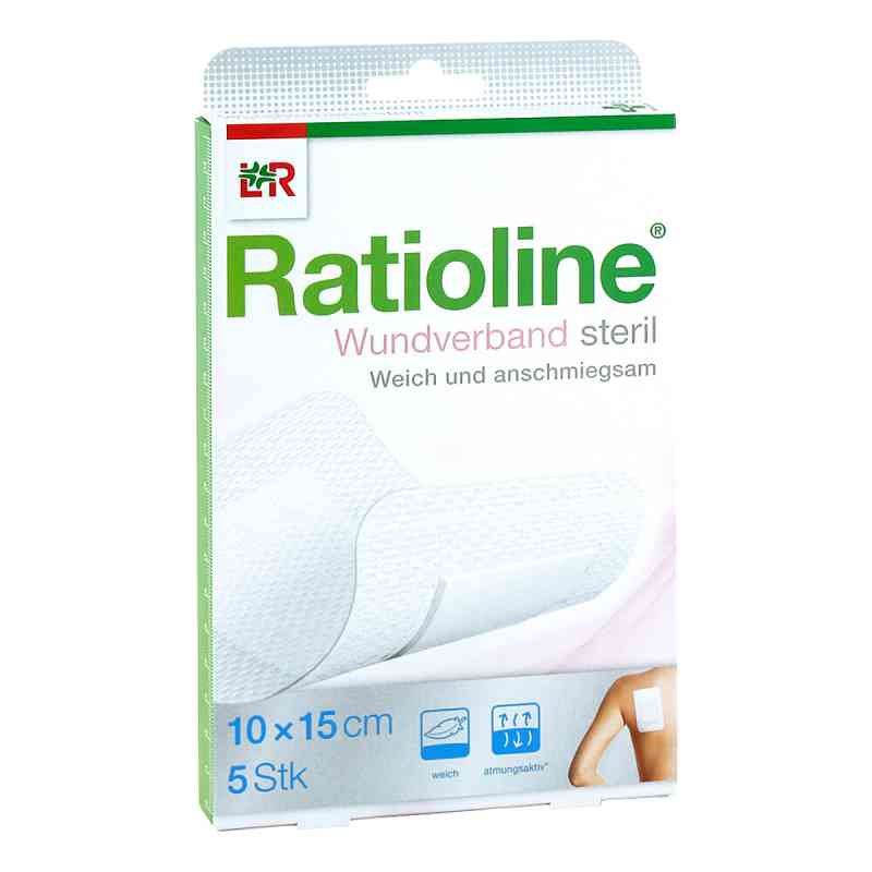 Ratioline Wundverband 15x10 cm steril 5 szt. od Lohmann & Rauscher GmbH & Co.KG PZN 13583032