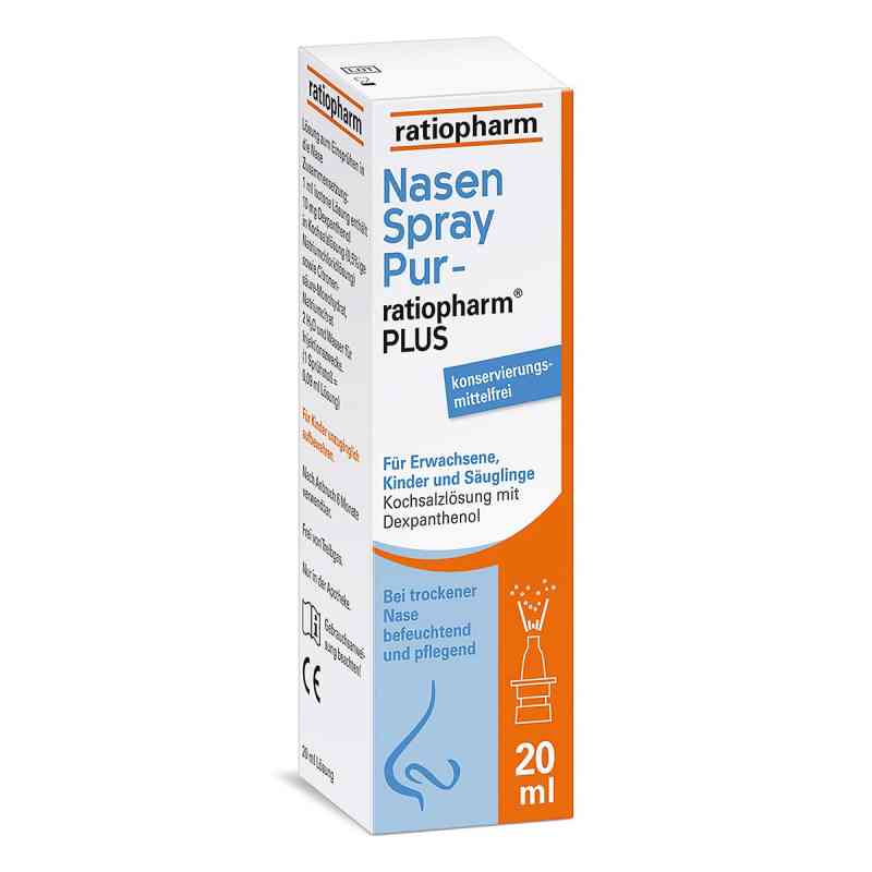 Ratiopharm Pur Plus spray do nosa 20 ml od ratiopharm GmbH PZN 05041423