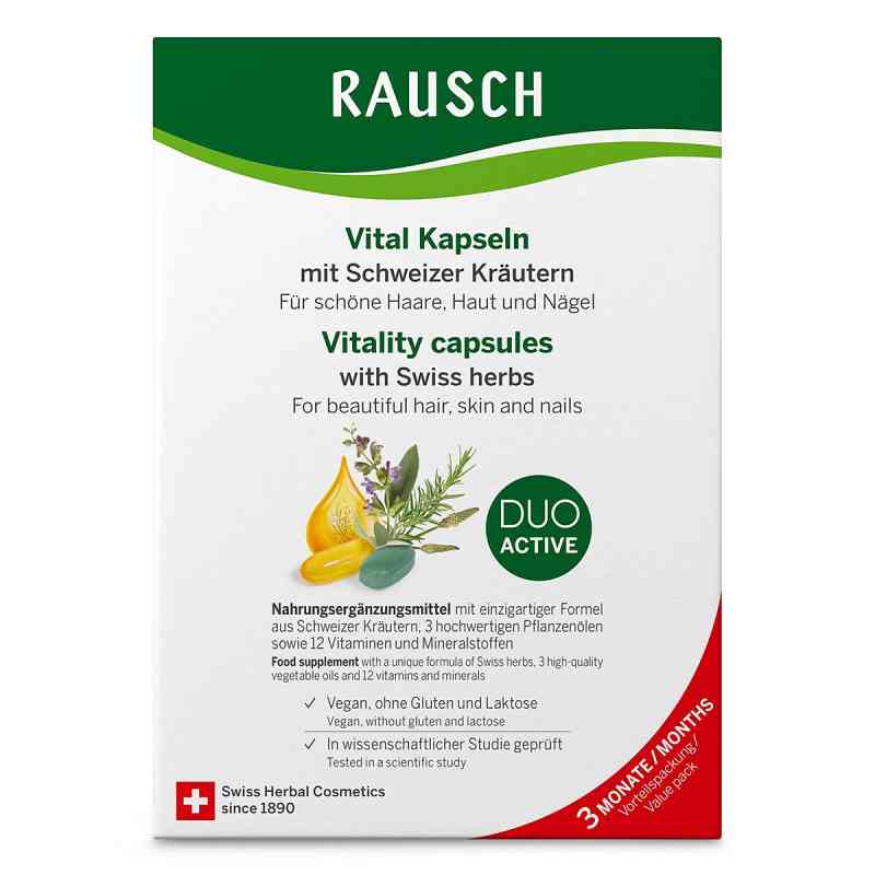 Rausch Vital Kapseln M.schweizer Kräuter 3 Monate 3X30X2 szt. od RAUSCH (Deutschland) GmbH PZN 19508126