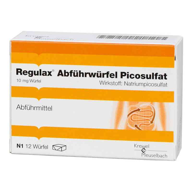 Regulax Abfuehrwuerfel Picosulfat 12 szt. od HERMES Arzneimittel GmbH PZN 03390645