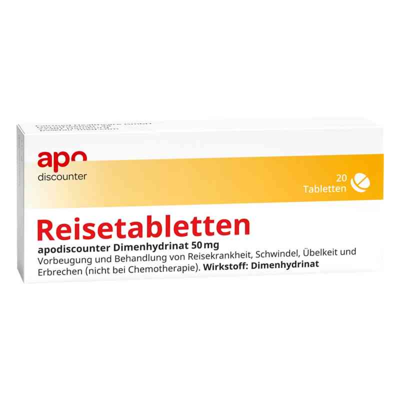 Reisetabletten Dimenhydrinat 50 mg tabletki 20 szt. od Fairmed Healthcare GmbH PZN 18188300