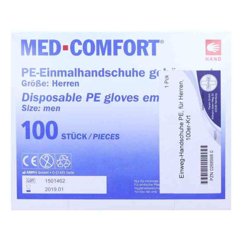 Rękawiczki foliowe dla mężczyzn 100 szt. od Param GmbH PZN 02689980