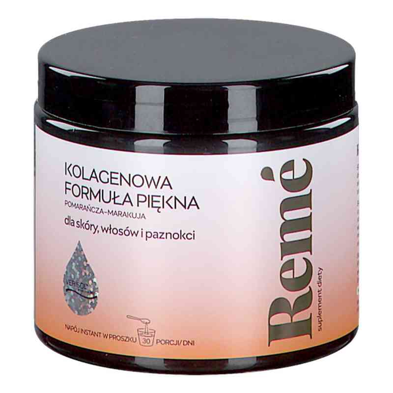 Reme Kolagenowa Formuła Piękna pomarańcza-marakuja proszek 150 g od  PZN 08304400