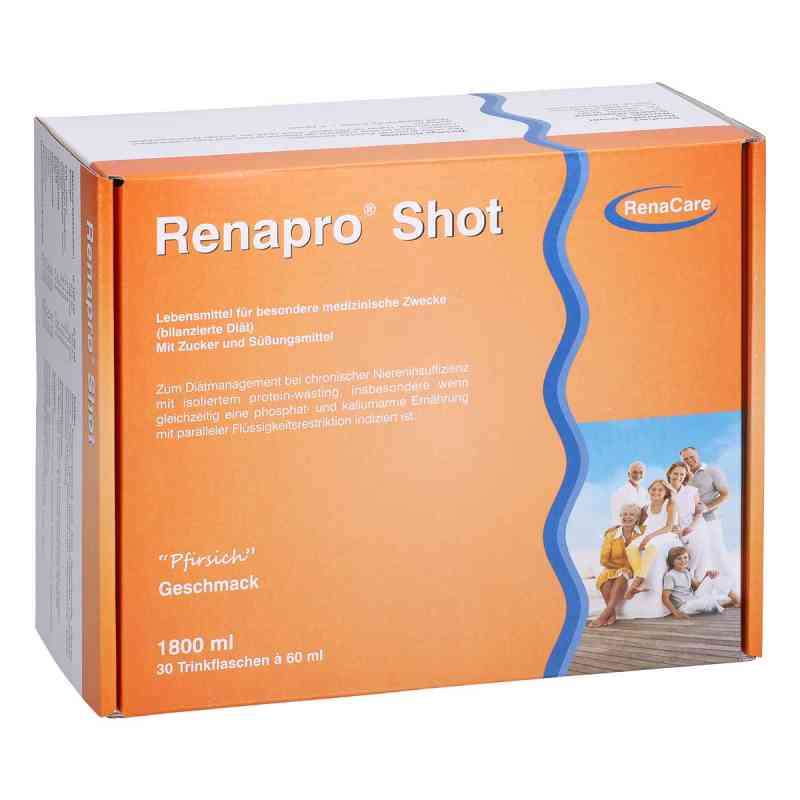 Renapro Shot Pfirsich flüssig 30X60 ml od RenaCare NEPHROMED GmbH PZN 13569606
