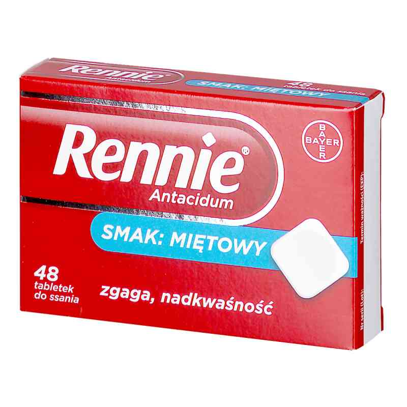 Rennie Antacidum tabletki do ssania 48  od BAYER SANTE FAMILIALE PZN 08300137