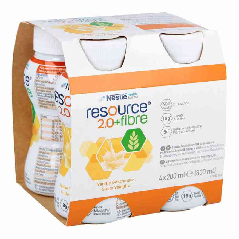 Resource 2.0 Fibre smak waniliowy 4X200 ml od Nestle Health Science (Deutschla PZN 01743849