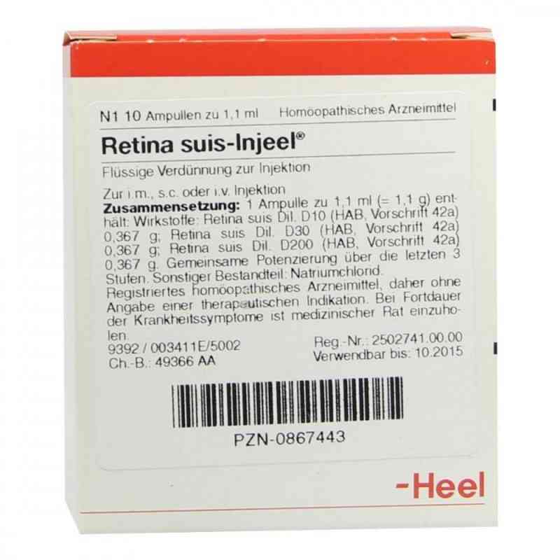 Retina Suis Injeele ampułki 10 szt. od Biologische Heilmittel Heel GmbH PZN 00867443