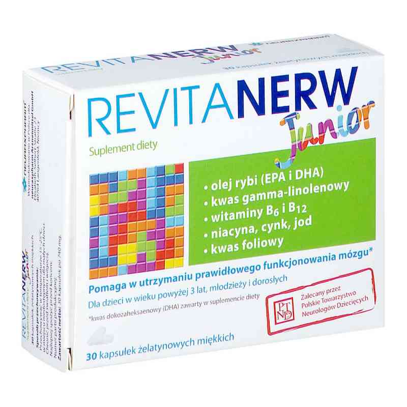 Revitanerw Junior kapsułki 30  od NEURAXPHARM ARZNEIMITTEL GMBH PZN 08302432