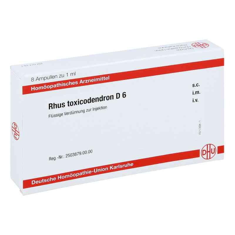 Rhus Toxicodendron D 6 Ampullen 8X1 ml od DHU-Arzneimittel GmbH & Co. KG PZN 11707961