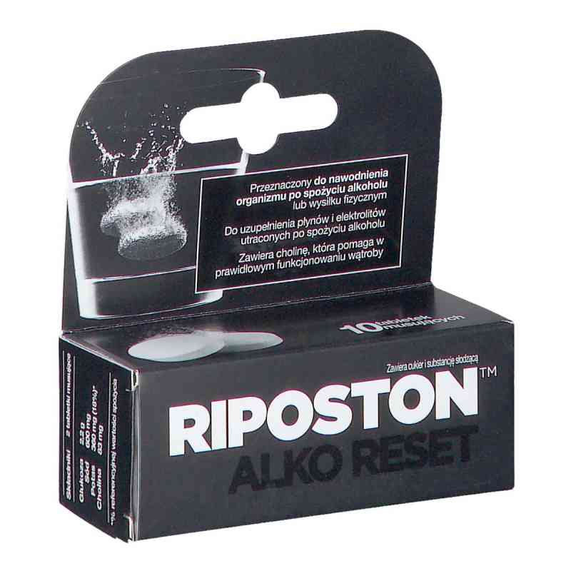 Riposton Alko Reset tabletki musujące 10  od AFLOFARM FARMACJA POLSKA SP. Z O.O. PZN 08302064