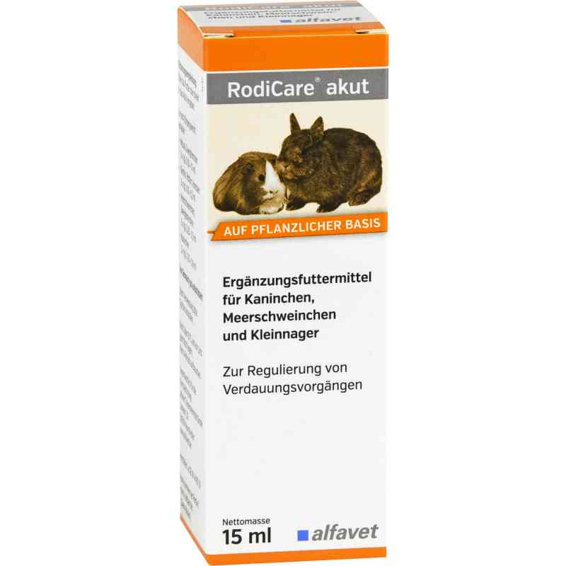 Rodicare Akut dla królików, świnek morskich i drobnych gryzoni 15 ml od alfavet Tierarzneimittel GmbH PZN 11714441