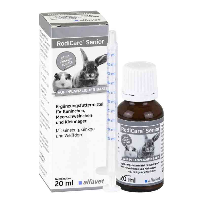 Rodicare Senior für Kaninchen/Kleinnager/Meerschw. 20 ml od alfavet Tierarzneimittel GmbH PZN 13360705