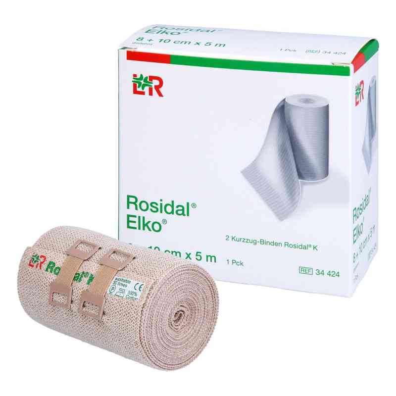 Rosidal Elko 8+10 cmx5 m Kurzzugbinde 2 szt. od Lohmann & Rauscher GmbH & Co.KG PZN 11483800