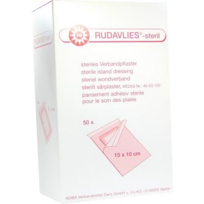 Rudavlies 15cmx10cm Verbandpflaster steril 50 szt. od NOBAMED Paul Danz AG PZN 07092695