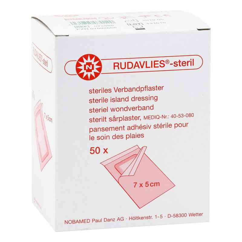 Rudavlies-steril Verbandpflaster 5x7 cm 50 szt. od NOBAMED Paul Danz AG PZN 07092666
