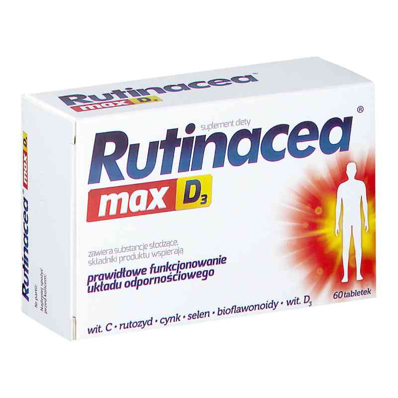 Rutinacea Max D3 tabletki 60  od AFLOFARM FARMACJA POLSKA SP. Z O.O. PZN 08301269
