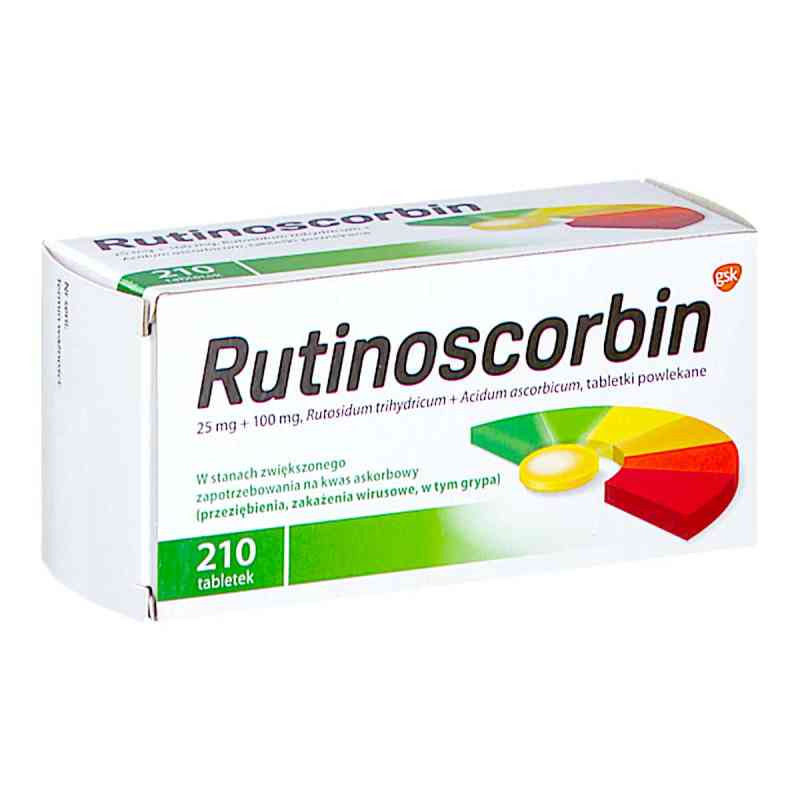 Rutinoscorbin tabletki 210  od GLAXOSMITHKLINE PHARMACEUTICALS S.A. PZN 08303467