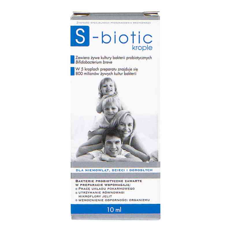 S-Biotic Krople dla niemowląt, dzieci i dorosłych 10 ml od S-LAB SP. Z O. O. PZN 08305739