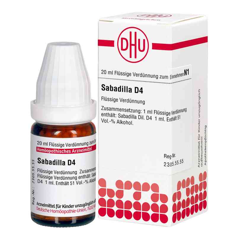 Sabadilla D 4 Dil. 20 ml od DHU-Arzneimittel GmbH & Co. KG PZN 02105223