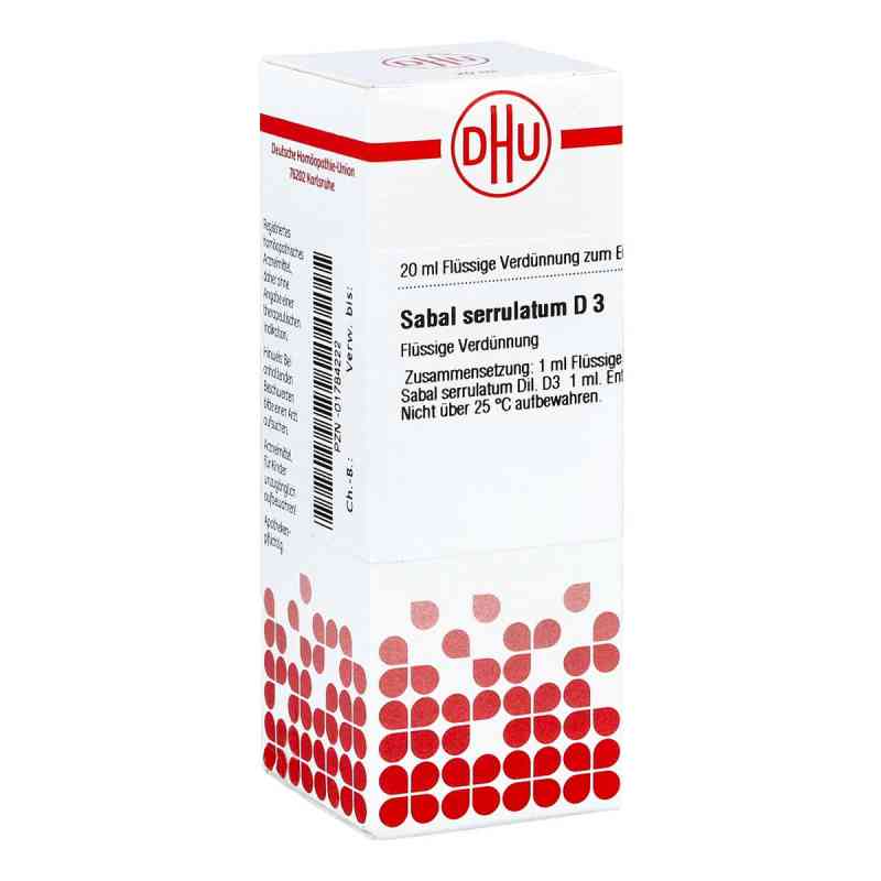 Sabal Serrul. D 3 Dil. 20 ml od DHU-Arzneimittel GmbH & Co. KG PZN 01784222