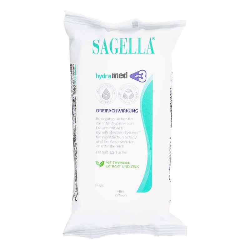 Sagella Hydramed Reinigungstücher 15 szt. od Cooper Consumer Health Deutschland GmbH PZN 19819688