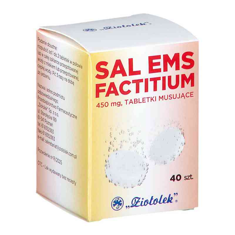 Sal Ems factitium tabletki 40  od PRZEDSIĘBIORSTWO FARMACEUTYCZNE  PZN 08301619
